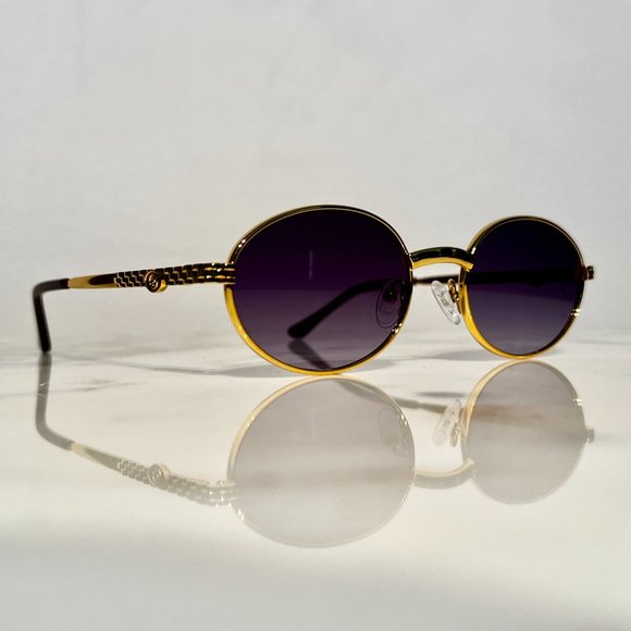 Bonano Portofino Jubilee Gold Frames Sunglasses Glasses - Picture 1 of 9
